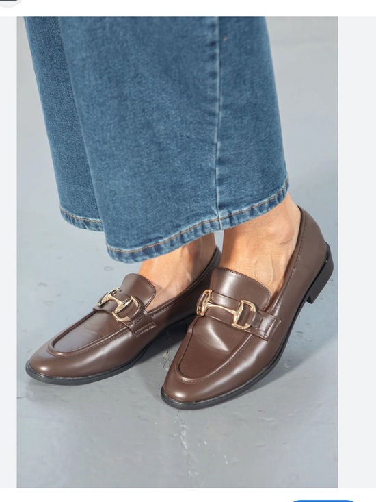 Jeffrey Campbell Shoes - Jeffrey Campbell Brown Leather Loafers with Gold Horsebit Sz 6.5